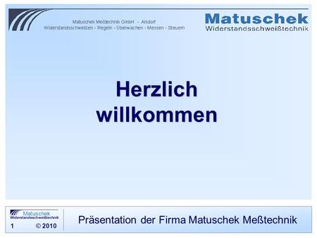 Präsentation der Firma Matuschek Meßtechnik