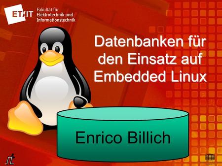 Datenbanken für den Einsatz auf Embedded Linux
