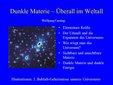 Dunkle Materie – Überall im Weltall