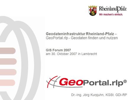 Geodateninfrastruktur Rheinland-Pfalz –