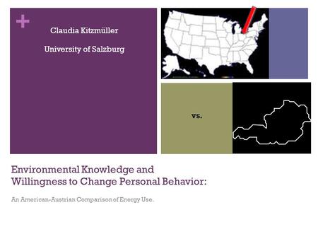 Environmental Knowledge and Willingness to Change Personal Behavior: