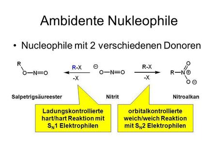 Ambidente Nukleophile