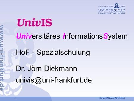 Universitäres InformationsSystem
