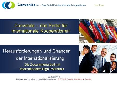 Convenite – das Portal für Internationale Kooperationen