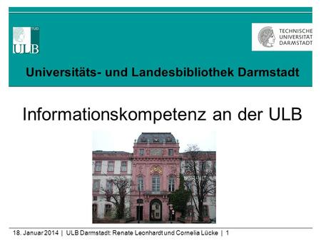 Universitäts- und Landesbibliothek Darmstadt