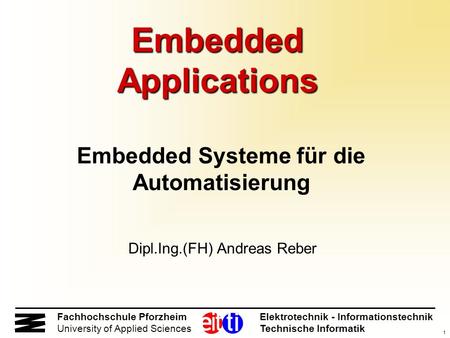 Embedded Applications