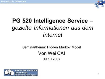 PG 520 Intelligence Service – gezielte Informationen aus dem Internet