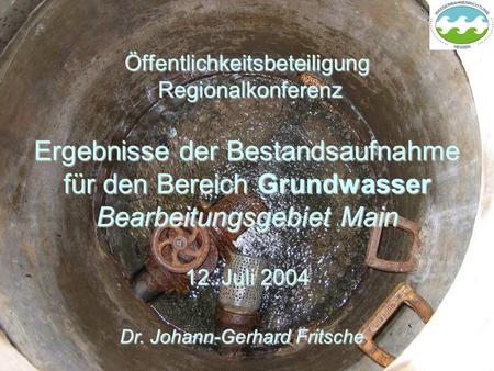 Dr. Johann-Gerhard Fritsche