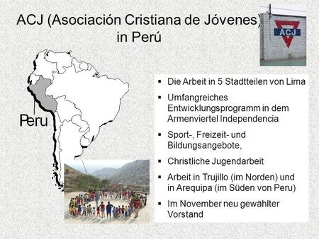ACJ (Asociación Cristiana de Jóvenes) in Perú