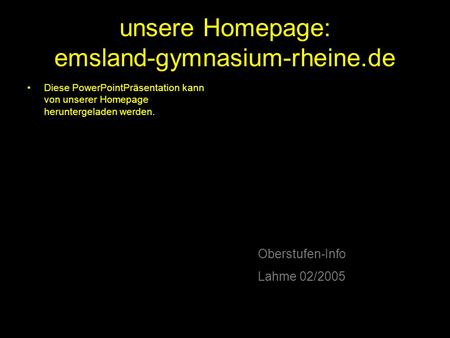 unsere Homepage: emsland-gymnasium-rheine.de