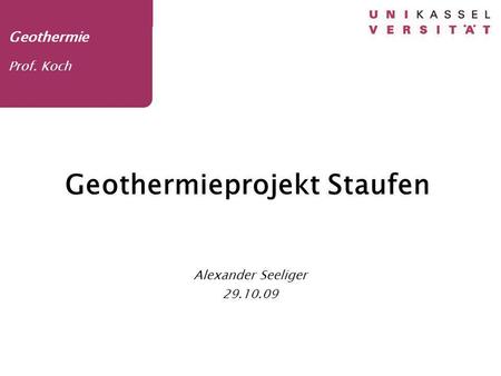Geothermieprojekt Staufen