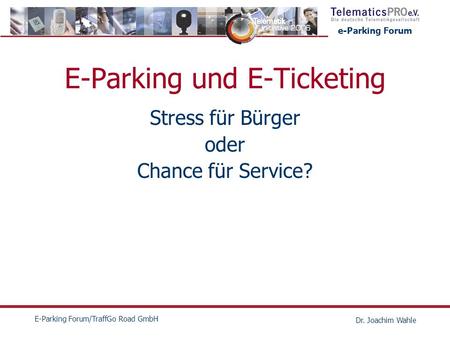 E-Parking und E-Ticketing