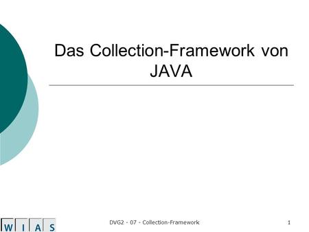Das Collection-Framework von JAVA