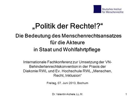 Dr. Valentin Aichele, LL.M.