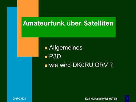 Amateurfunk über Satelliten