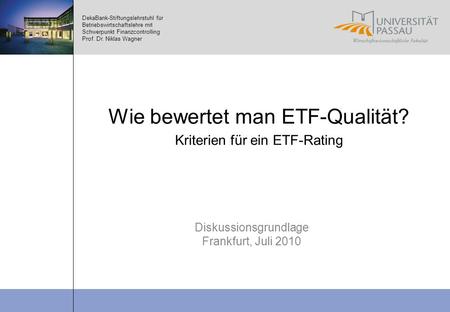 Wie bewertet man ETF-Qualität?