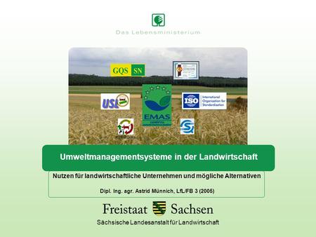 Umweltmanagementsysteme in der Landwirtschaft