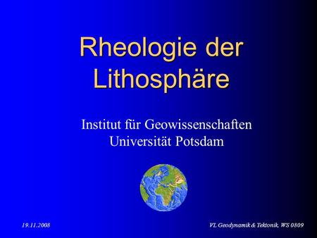 Rheologie der Lithosphäre