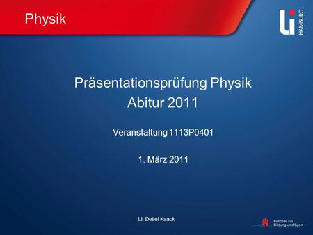Präsentationsprüfung Physik