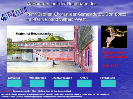 Willkommen auf der Homepage des Pfarr-Cäcilien-Chores der Gemeinde St