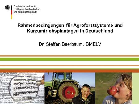 Dr. Steffen Beerbaum, BMELV
