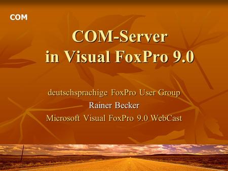 COM-Server in Visual FoxPro 9.0