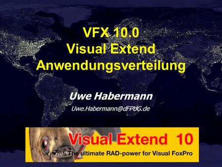 Uwe Habermann VFX 10.0 Visual Extend Anwendungsverteilung.