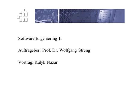 Software Engeniering II