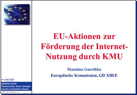 EU-Aktionen zur Förderung der Internet-Nutzung durch KMU