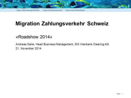 Migration Zahlungsverkehr Schweiz