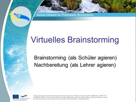 Virtuelles Brainstorming