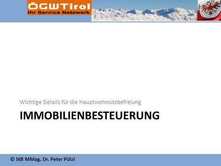 Immobilienbesteuerung