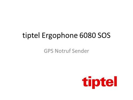 Tiptel Ergophone 6080 SOS GPS Notruf Sender.