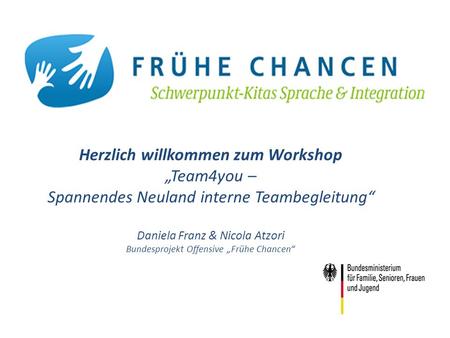 Herzlich willkommen zum Workshop