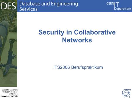 Security in Collaborative Networks