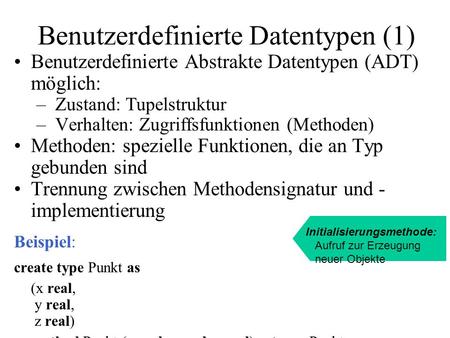 Benutzerdefinierte Datentypen (1)