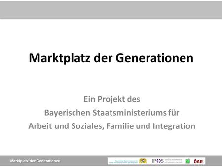 Marktplatz der Generationen