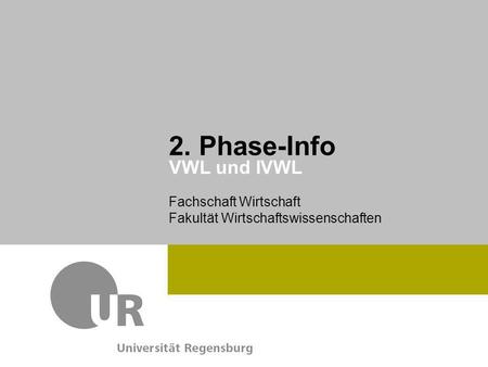 2. Phase-Info VWL und IVWL.