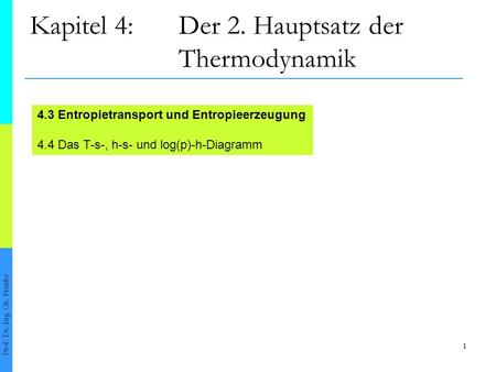 Kapitel 4: Der 2. Hauptsatz der Thermodynamik