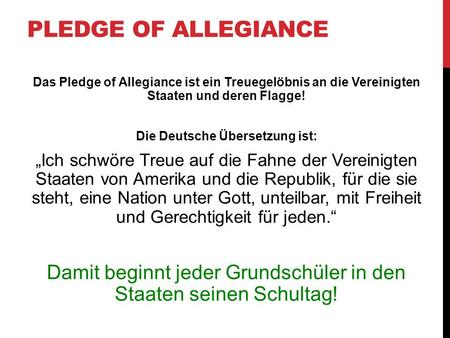 Die Deutsche Übersetzung ist: