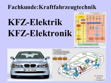 Fachkunde:Kraftfahrzeugtechnik KFZ-Elektrik KFZ-Elektronik