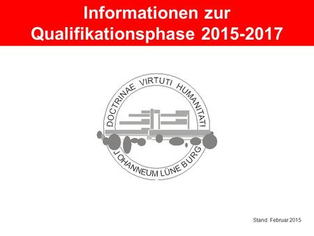 Informationen zur Qualifikationsphase