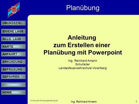 Planübung mit Powerpoint