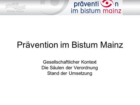 Prävention im Bistum Mainz