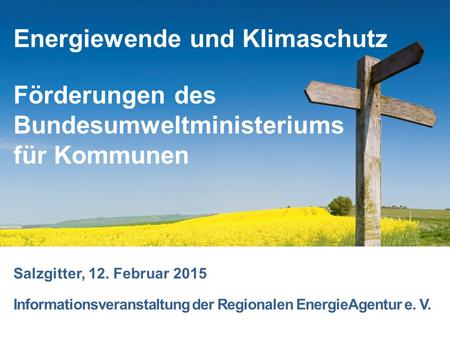 Energiewende und Klimaschutz