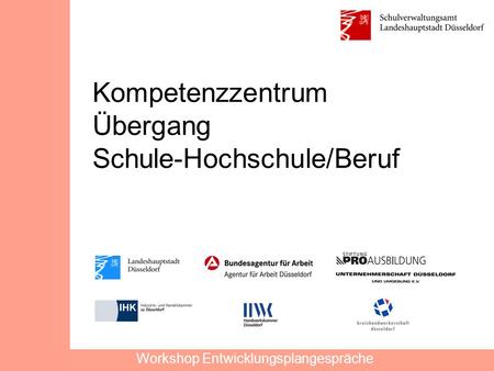 Workshop Entwicklungsplangespräche