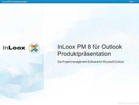 InLoox PM 8 für Outlook Produktpräsentation