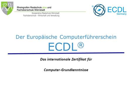 Der Europäische Computerführerschein ECDL®