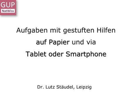 Dr. Lutz Stäudel, Leipzig