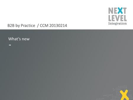 What‘s new B2B by Practice / CCM 20130214. 2 Verbesserte Sicht auf EDIFACT mit Suchfunktionen Optimierung im Monitor next-level-integration.com | b2b.